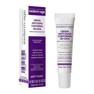 exderm age crema antiedad contorno de ojos caja_