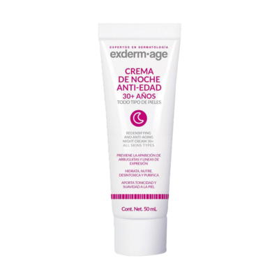 exderm-age crema de noche antiedad