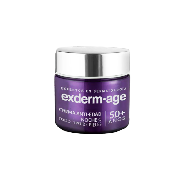 exderm-age crema de noche antiedad 50 +