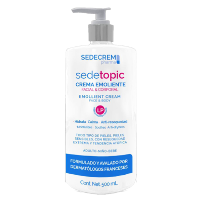 sedetopic crema emoliente facial y corporal